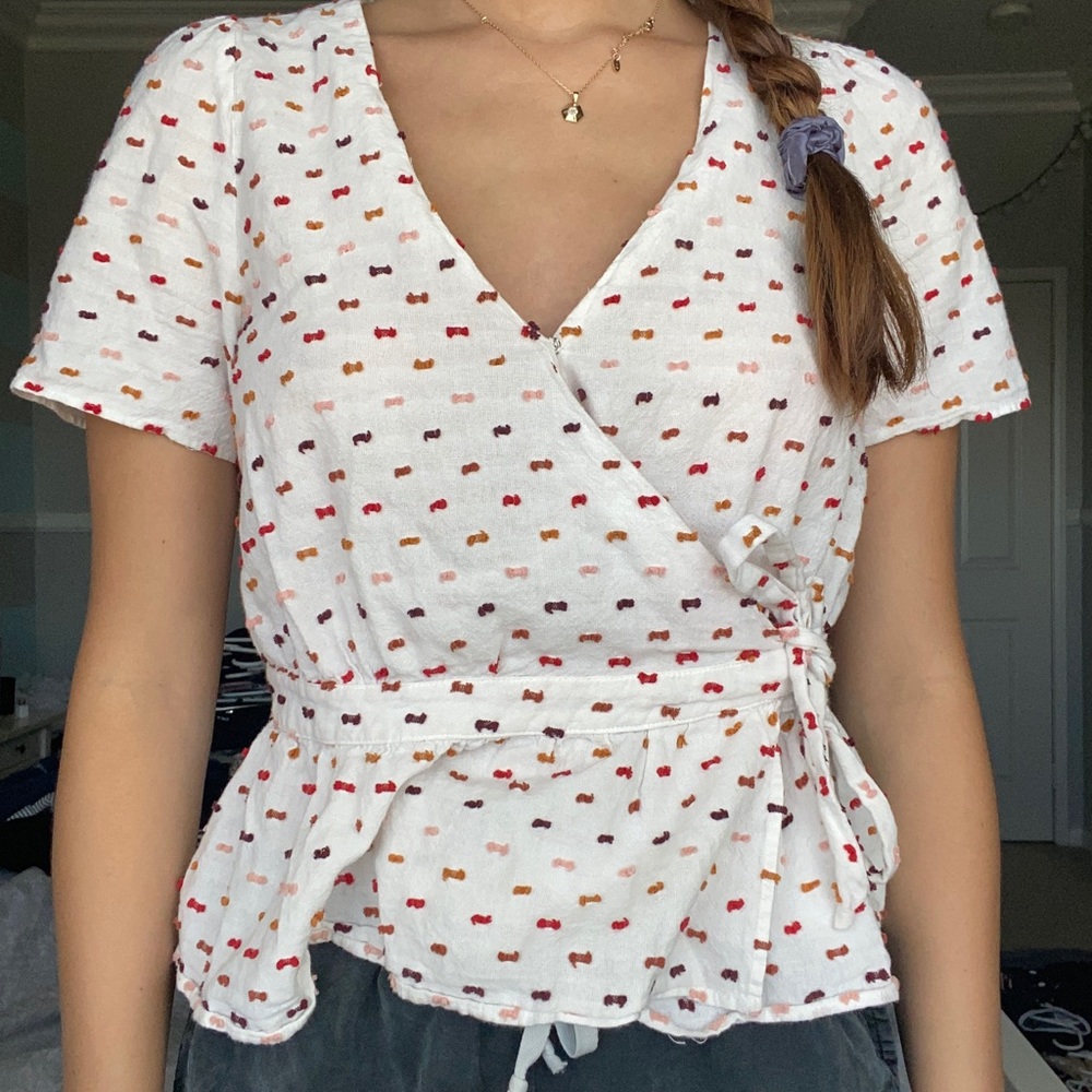 Madewell tie top.